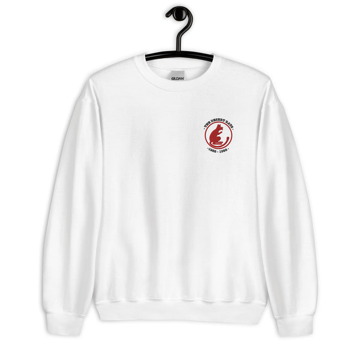Desert Rats embroidered jumper in white, 7th Armoured Division design, front view