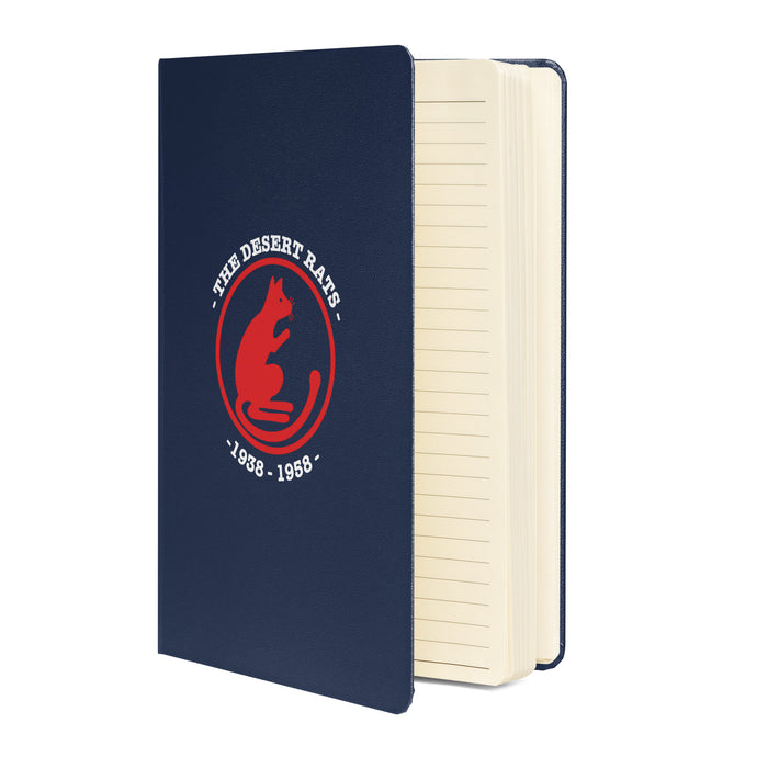 Desert Rats hardcover bound notebook in navy, front cover