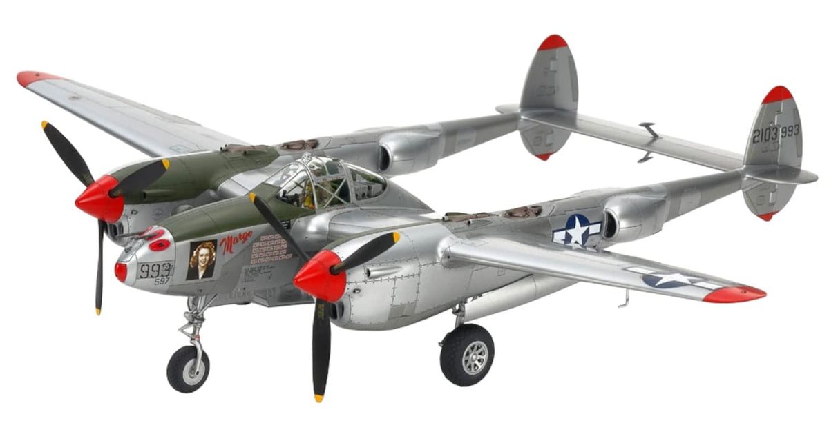 TAMIYA 1/48 P-38J Lightning Model Kit – World War II Fighter