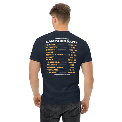 Tommies On Tour WW2 re-enactment t-shirt, alternate colour, front view